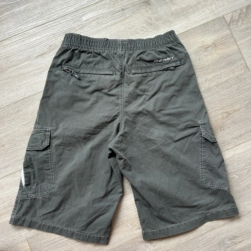 VTG Old Navy 2003 Olive Green Cargo Shorts Boys Size‎ 14